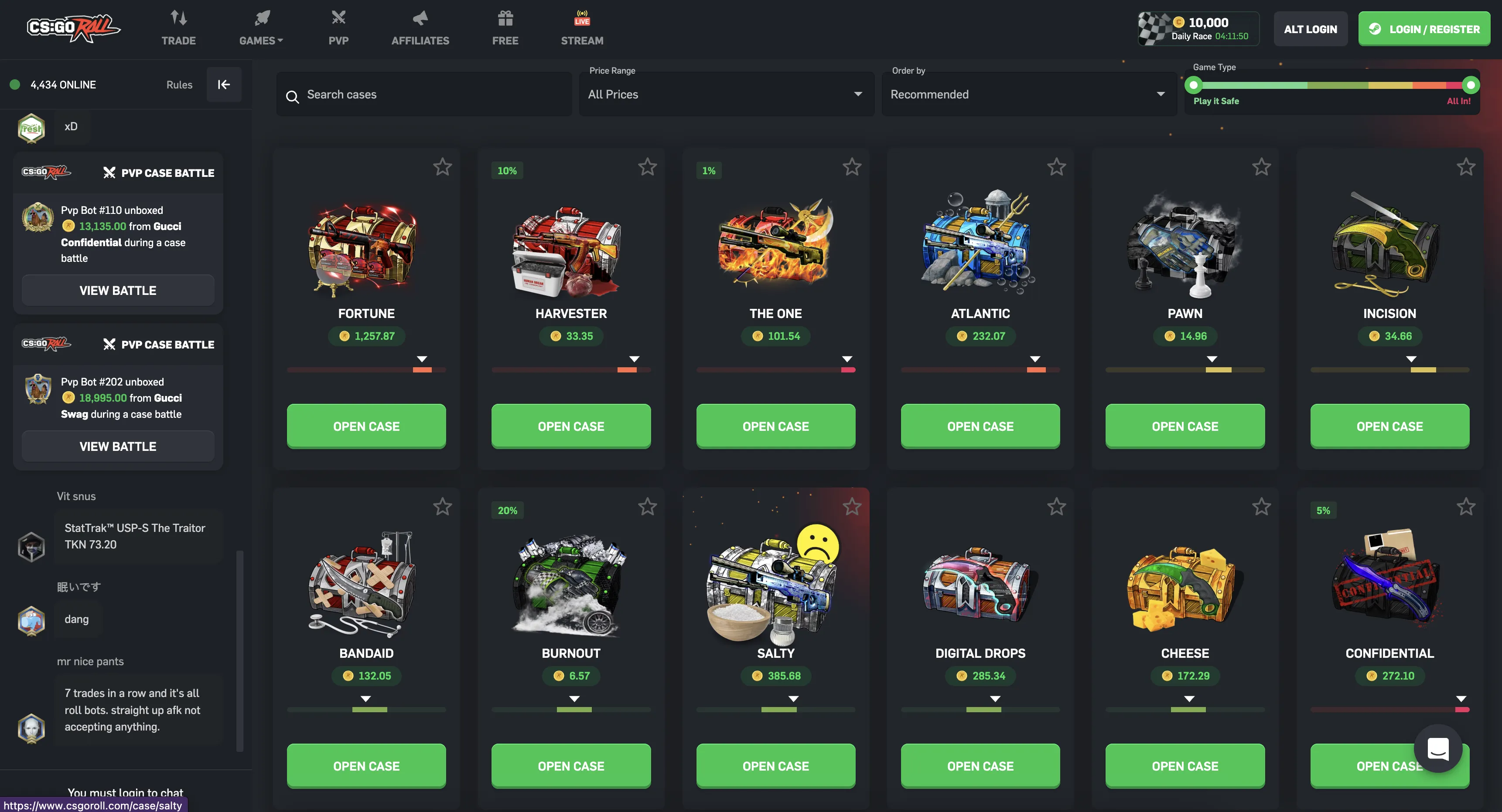 CSGORoll Case Opening