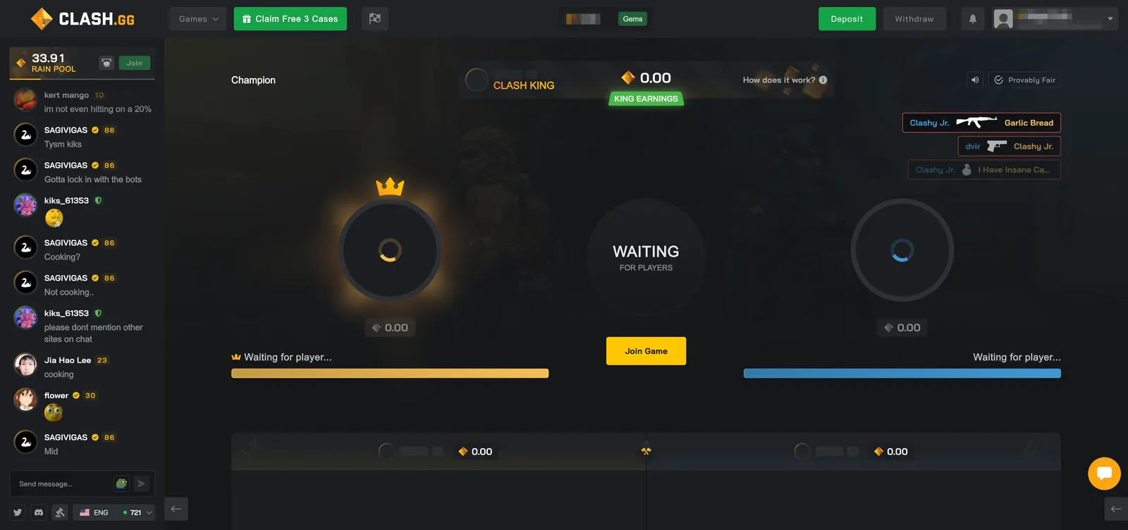 Clash.gg Champion Game Mode
