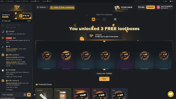 Flip.gg Free Lootboxes