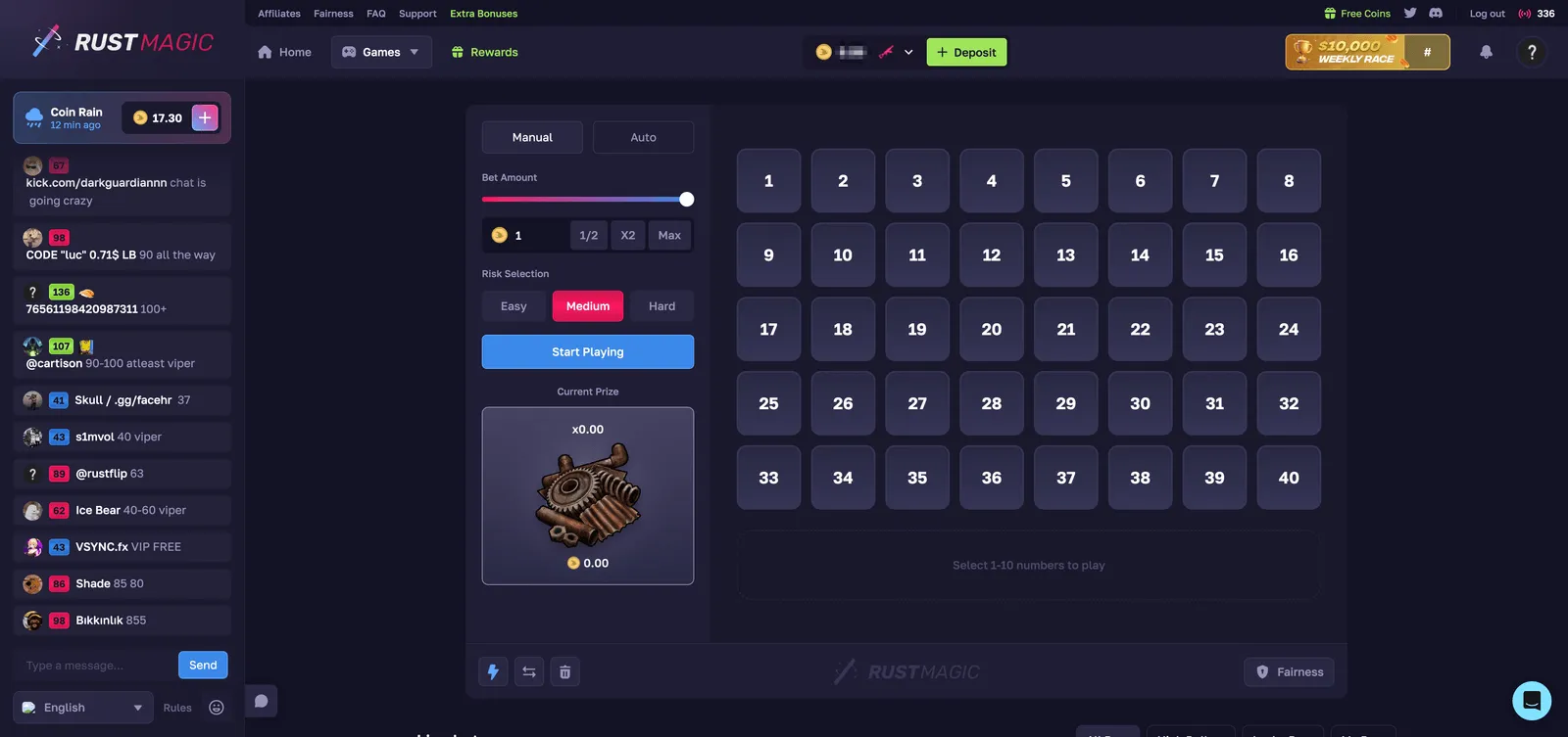 RustMagic Keno