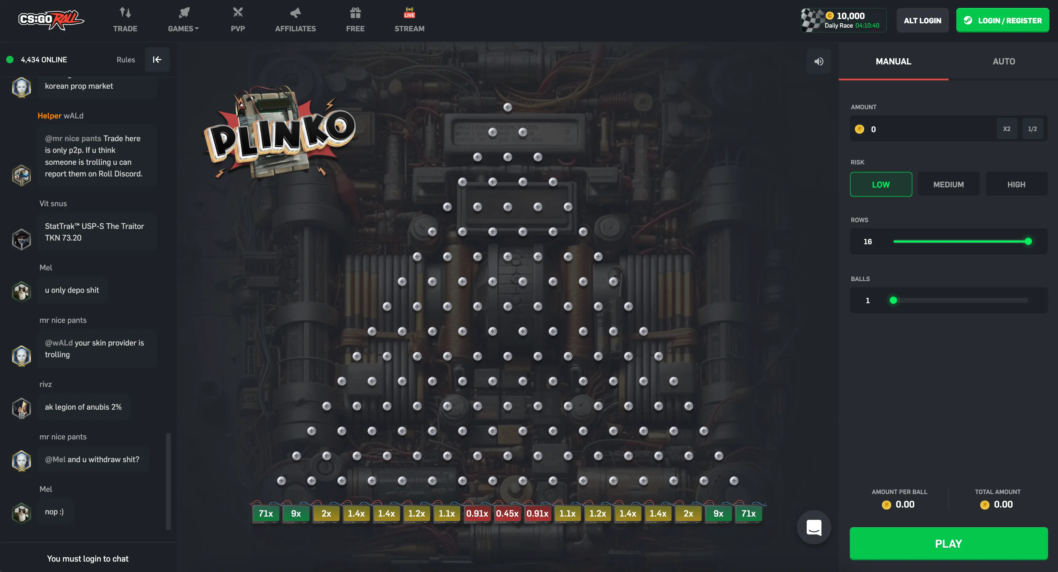 CSGORoll Plinko
