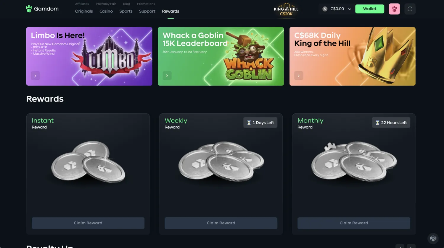Gamdom Rewards