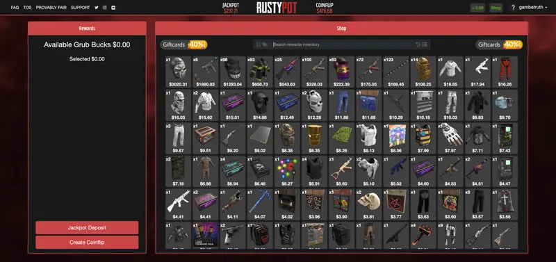 Rustypot Grub Shop