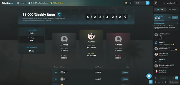 Cases.gg Weekly Race