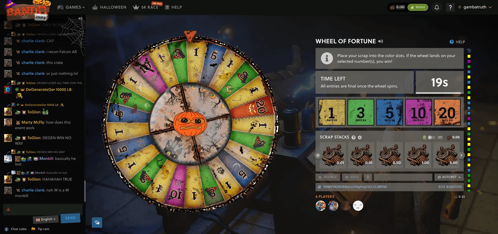 Bandit.camp Wheel of Fortune